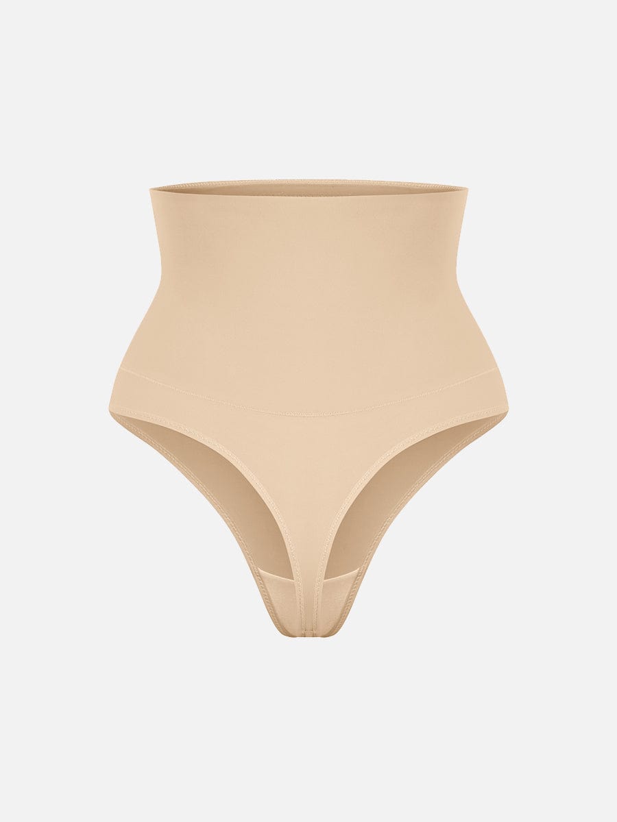 High Waist Tummy Control Thong Shapewear Panties