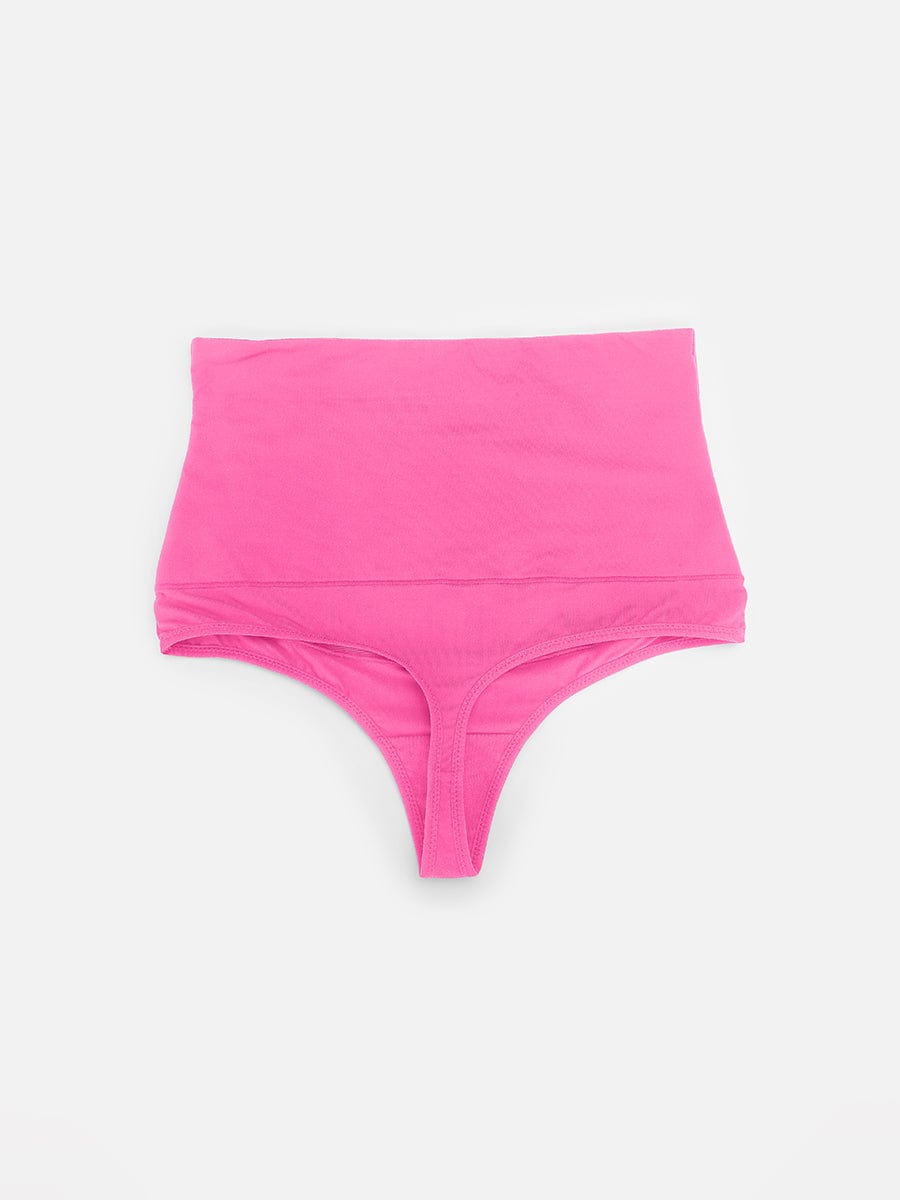 High Waist Tummy Control Thong Shapewear Panties