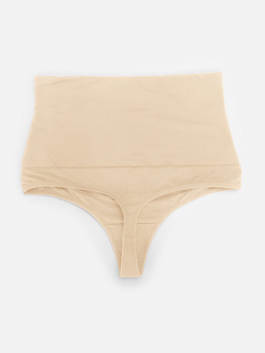 High Waist Tummy Control Thong Shapewear Panties
