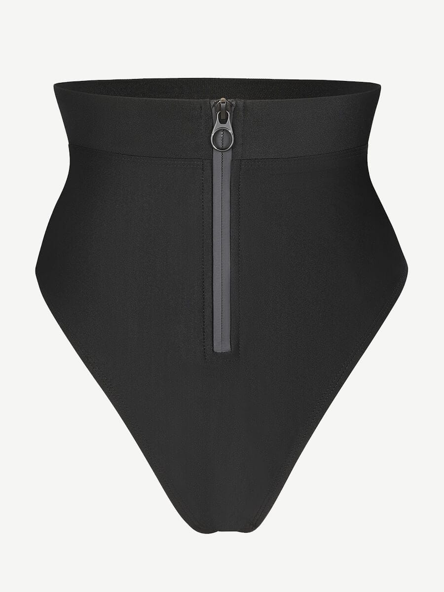 Zip Front Bikini Tummy control Bottom