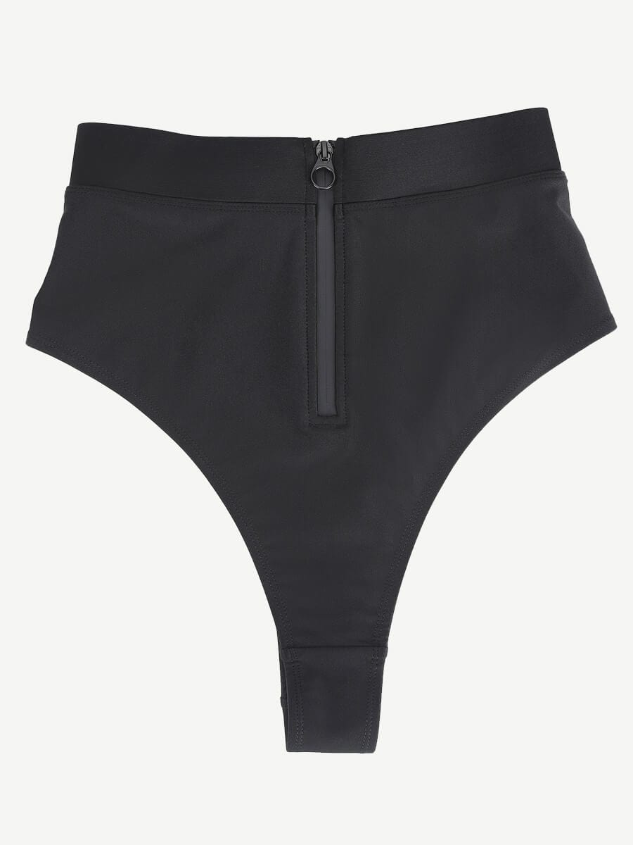 Zip Front Bikini Tummy control Bottom