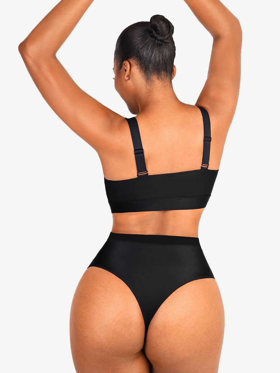 Zip Front Bikini Tummy control Bottom