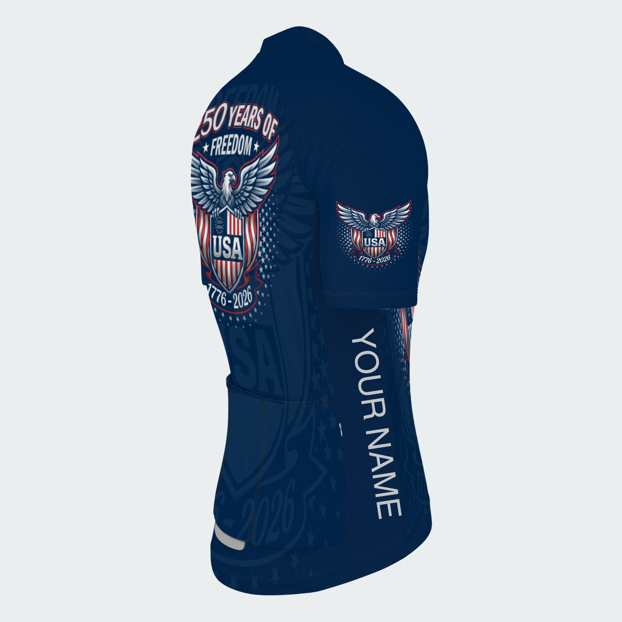Men’s American Pride USA Patriotic Eagle Shield 250 Regular Fit Cycling Kit