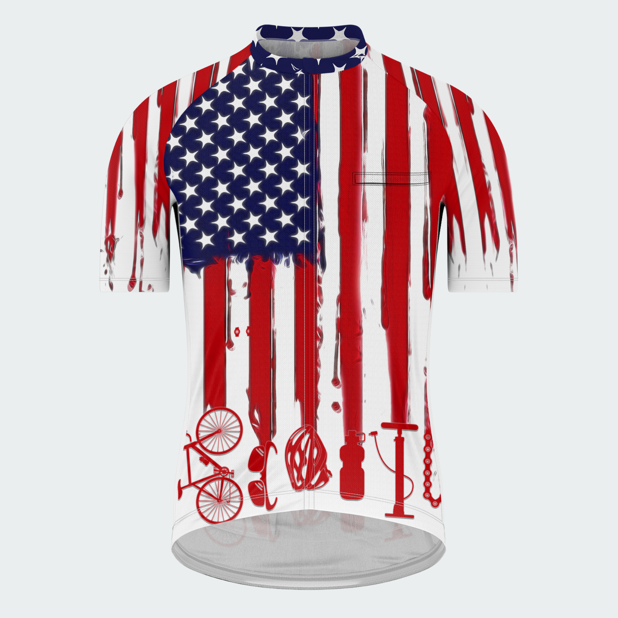 Men's American Pride Cycling American Flag Regular Fit Cycling Kit
