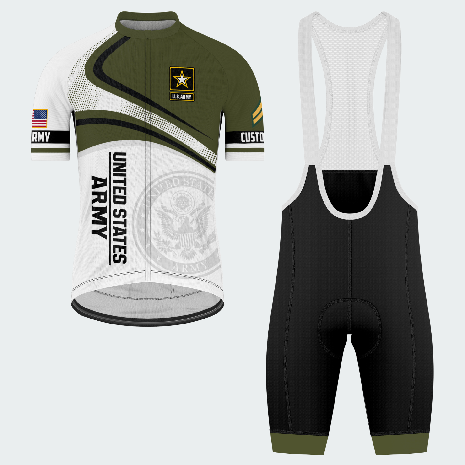 Men’s Personalized U.S. Army Regular Fit Cycling Jersey & Kit