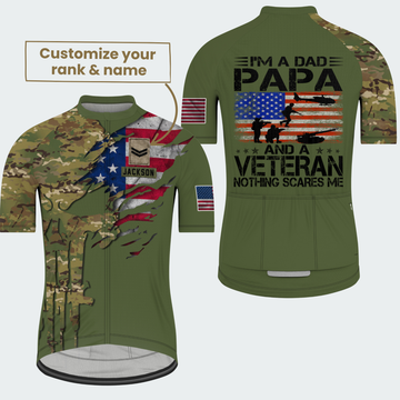 Men’s Personalized U.S. Army Veteran Dad Cycling Jersey & Kit