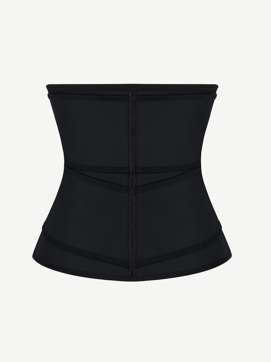 Compression Black Big Size Latex Waist Slimmer With Sticker Fat Burner Waist Cincher