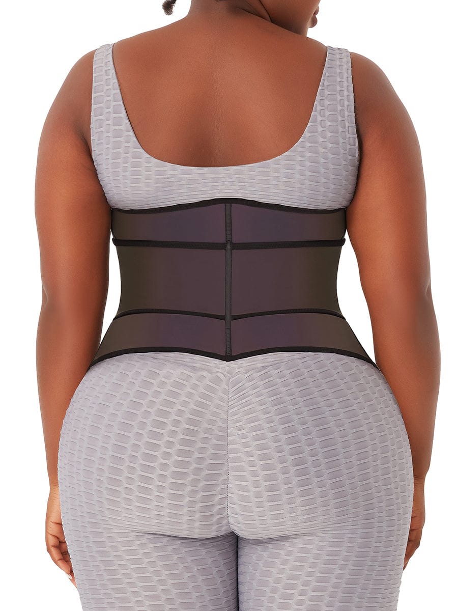 Rainbow Reflective Latex Waist Trainer Abdominal Slimmer Private Label Waist Trainer