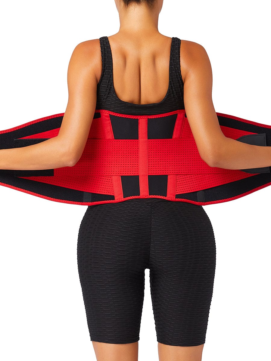 Black 5 Plastic Bones Neoprene Waist Trainer Belt Tummy Training