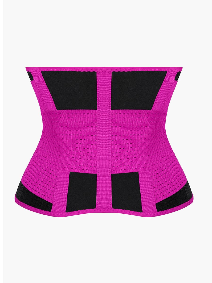 Black 5 Plastic Bones Neoprene Waist Trainer Belt Tummy Training