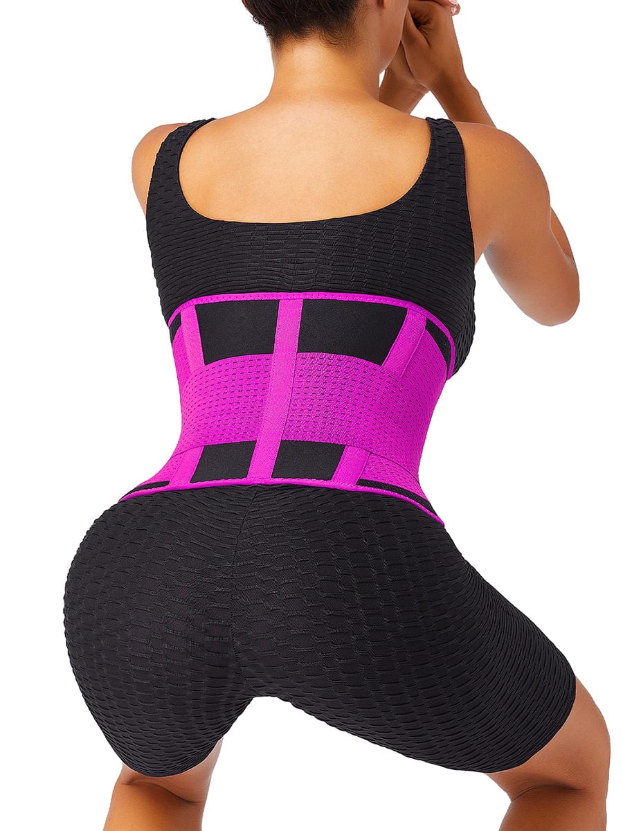 Black 5 Plastic Bones Neoprene Waist Trainer Belt Tummy Training