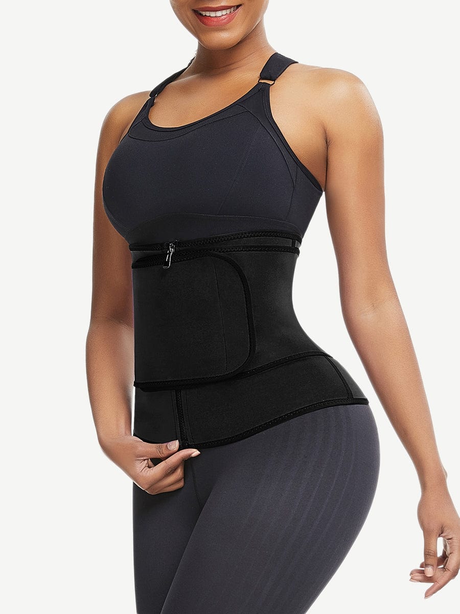Favorite Blue Big Size Neoprene Shaper Front Zipper