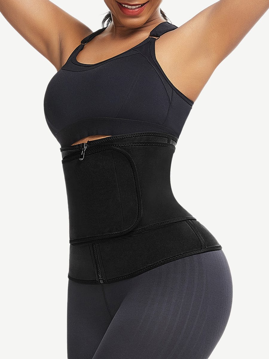 Favorite Blue Big Size Neoprene Shaper Front Zipper