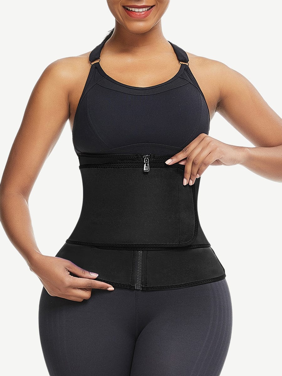 Favorite Blue Big Size Neoprene Shaper Front Zipper