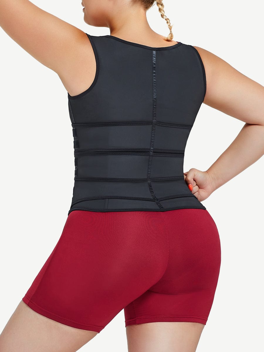 Practical Black Latex Waist Trainer Vest Three Belts Basic Shaping Brand Your Own Waist Trainer
