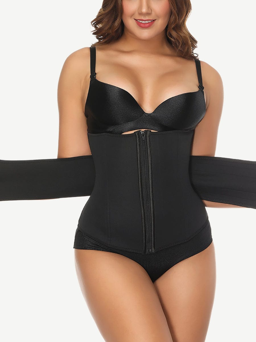 7 Steel Bones Queen Size Neoprene Waist Cincher Fat Burning