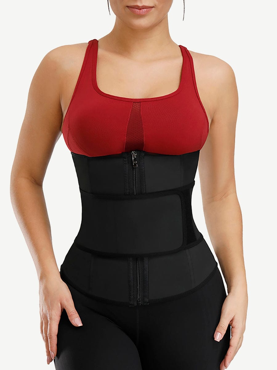 Black Magic Sticker Rubber Waist Cincher High Compression