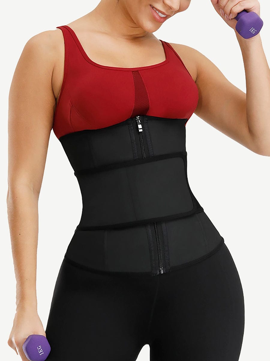 Black Magic Sticker Rubber Waist Cincher High Compression