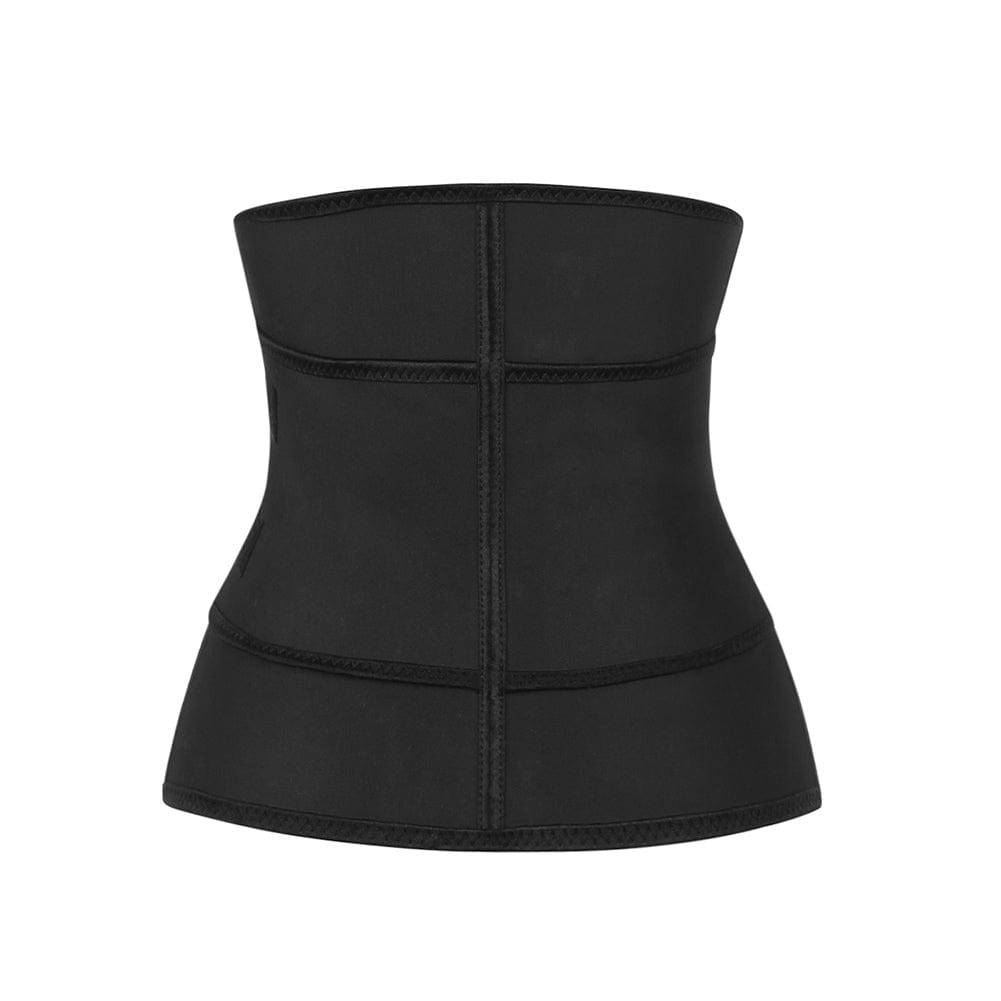 Affordable Rose Red Big Size Latex Waist Shaper 7 Bones Hooks Superfit