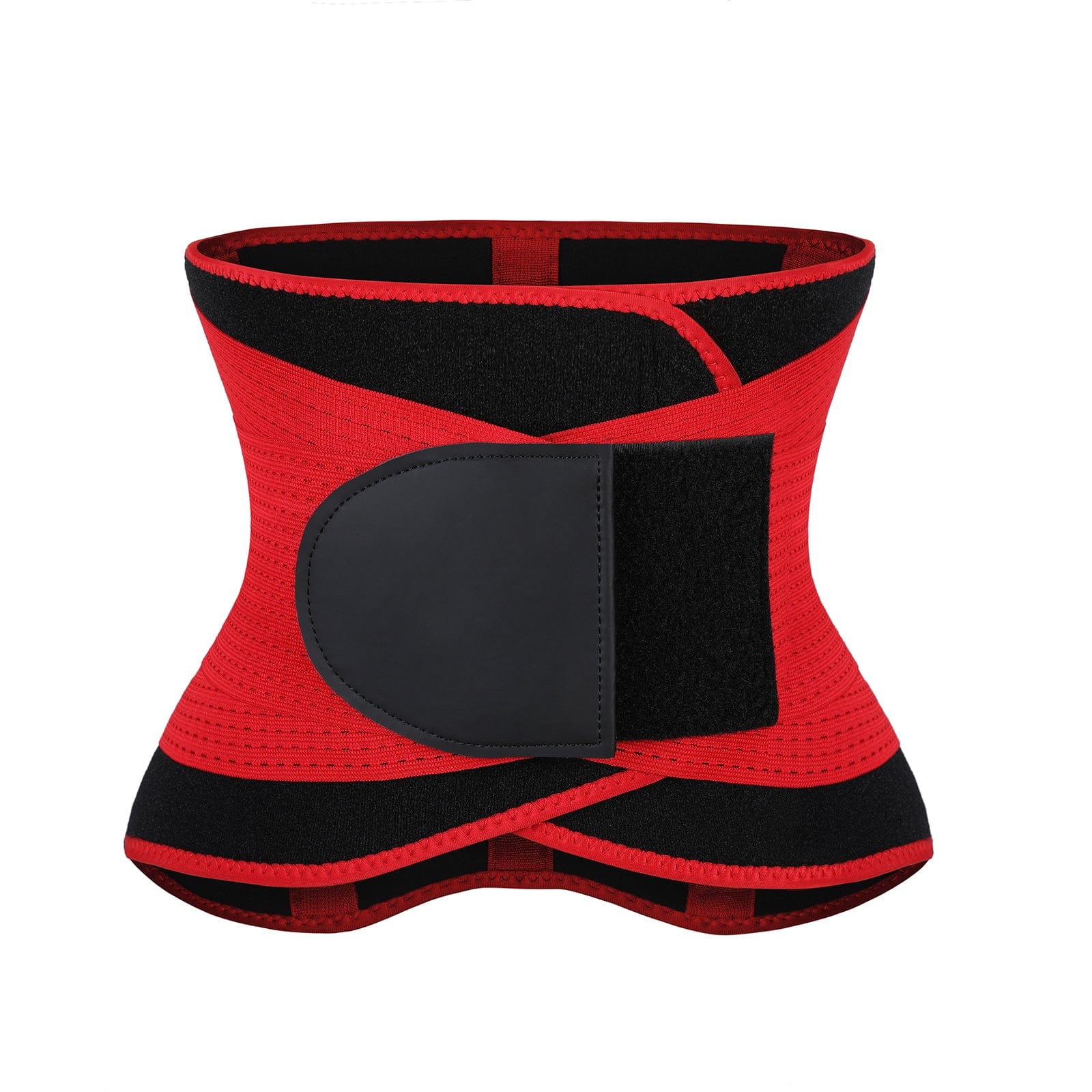 Black 5 Plastic Bones Neoprene Waist Trainer Belt Tummy Training