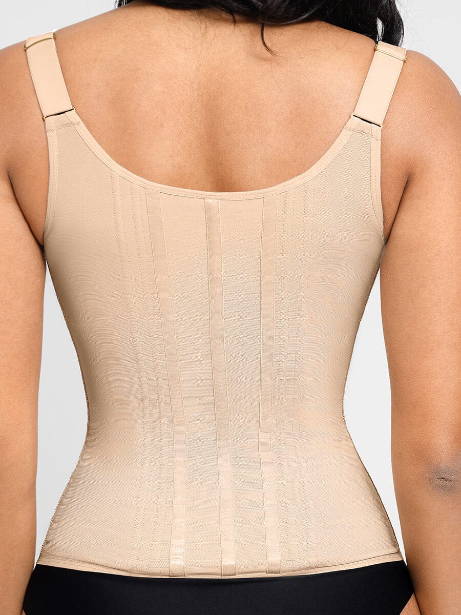 13 Built-in Steel Bone Girdle U-shaped Chest Support Waist Trainer Vest