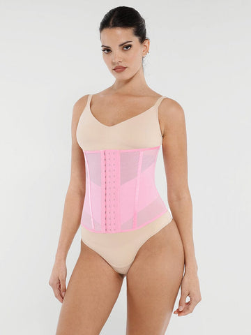 7 Steel Bones Waist and Abdomen Shaping Breathable Mesh Waist Trainer