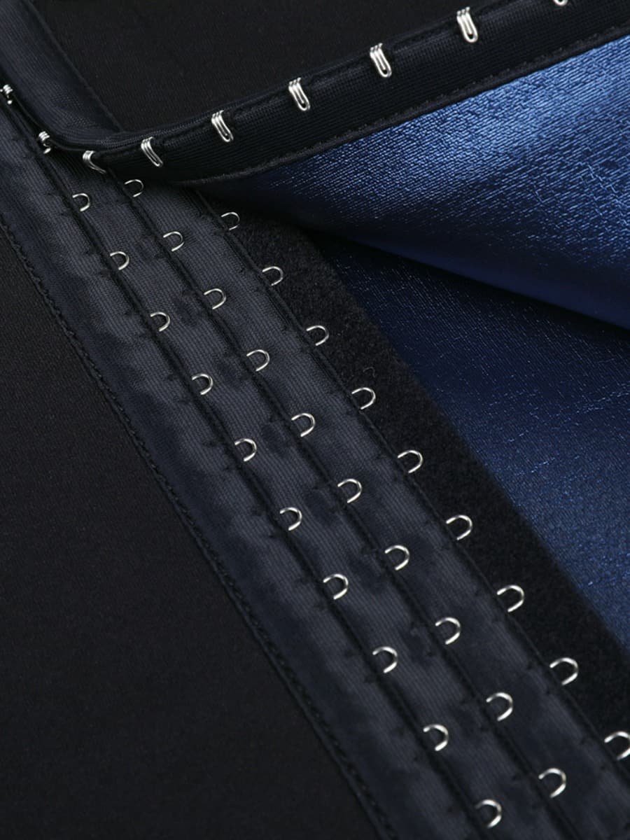 Dark Blue Neoprene Leggings Shaper 3 Rows Hooks High Rise Custom Logo