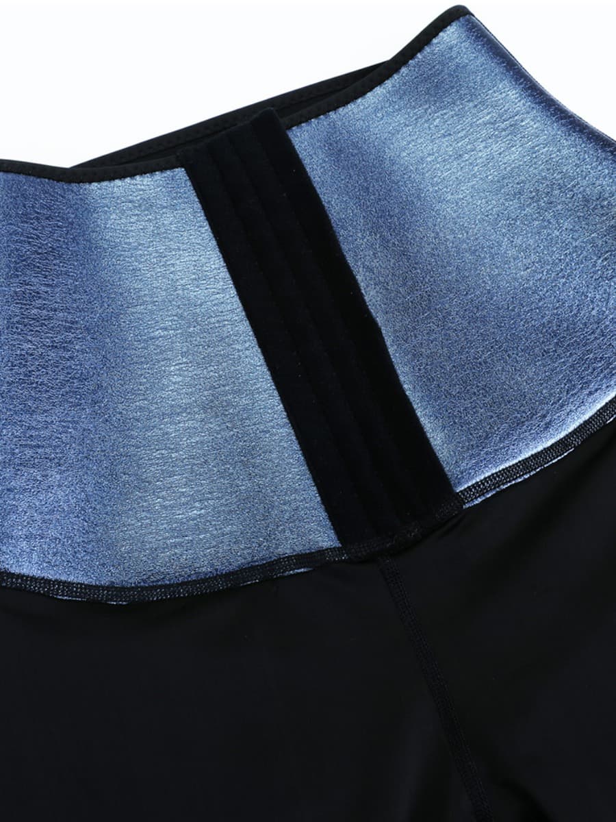Dark Blue Neoprene Leggings Shaper 3 Rows Hooks High Rise Custom Logo