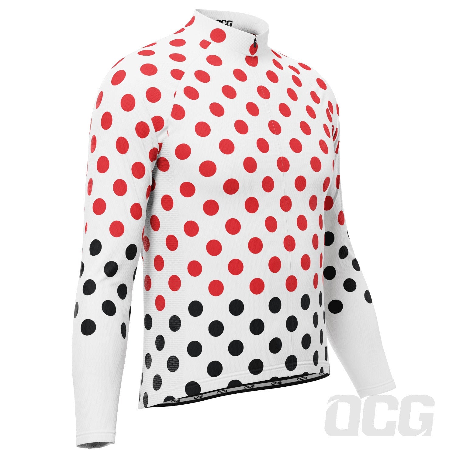 Men's Polka Dots Long Sleeve Cycling Jersey