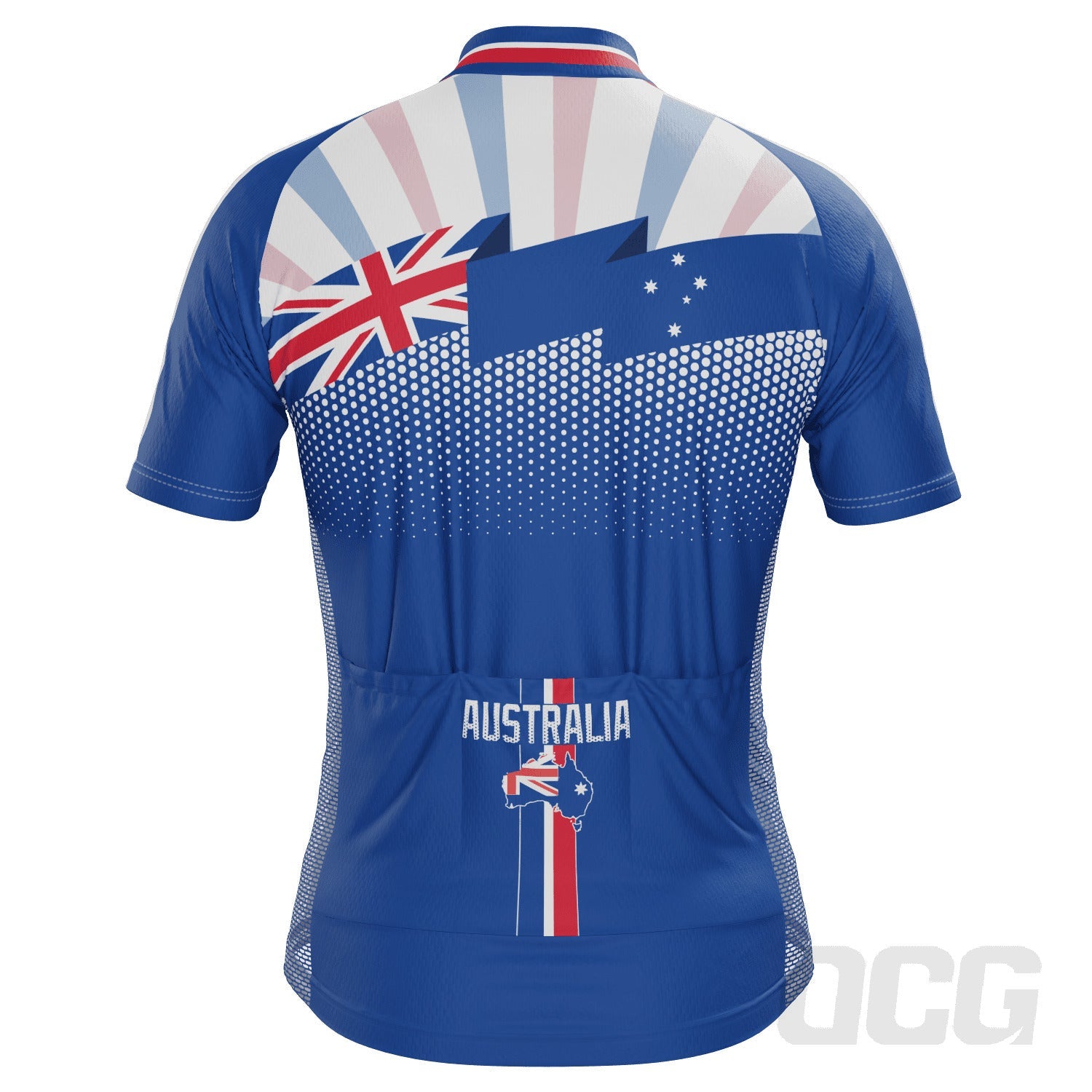 Men's World Countries Team Australia Icon Short Sleeve Cycling Jersey